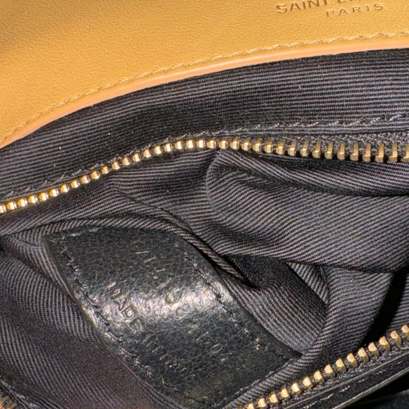 Saint Laurent YSL Jaime Medium Chain Bag in beige Suede and Lambskin - Picture 9 of 9